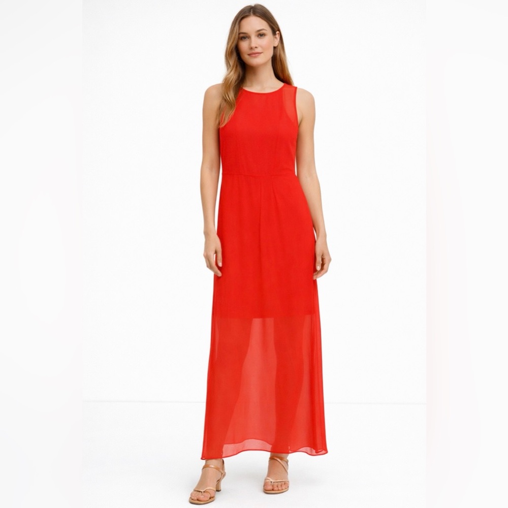 Gianni Bini Dress Red Maxi M